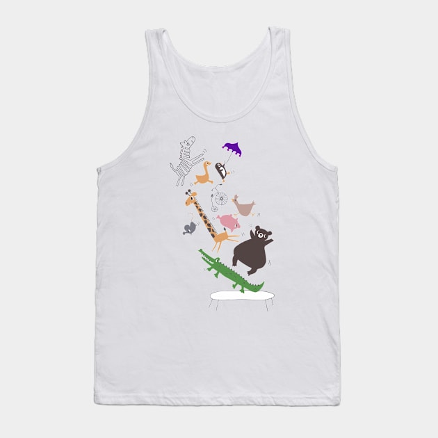 jumping animals Tank Top by wildmagnolia